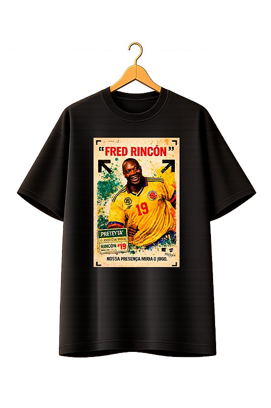 Camiseta Oversized Copa Preta - Fred Rincon
