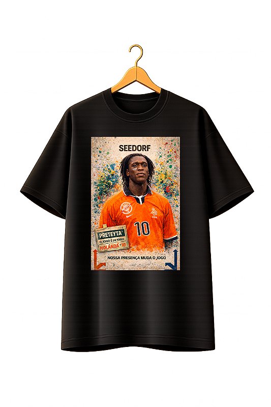 Camiseta Oversized Copa Preta - Seedorf