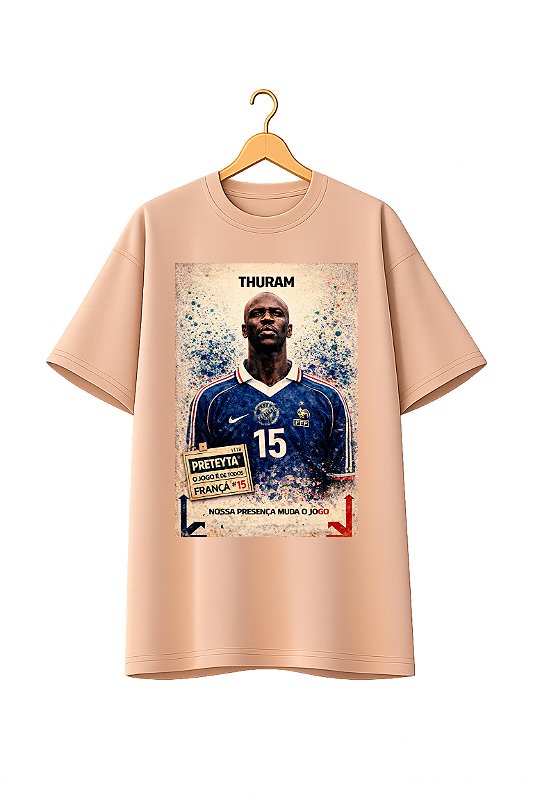 Camiseta Oversized Copa Preta - Thuram