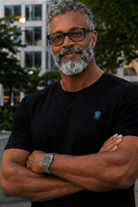 Camiseta Básica Premium Logo Emborrachado
