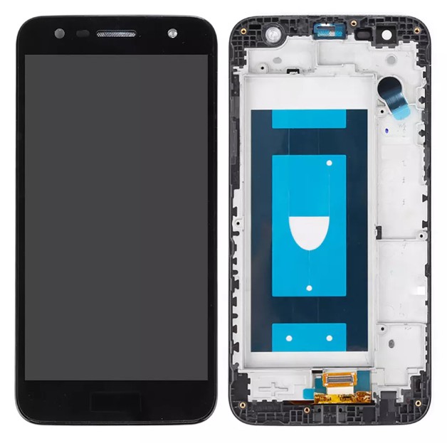 TELA LG K10 POWER PRETO com aro - CHINA