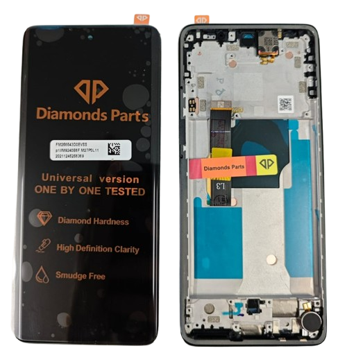 TELA MOTO EDGE 40 NEO PRETO com aro AMOLED - NACIONAL DIAMONDS