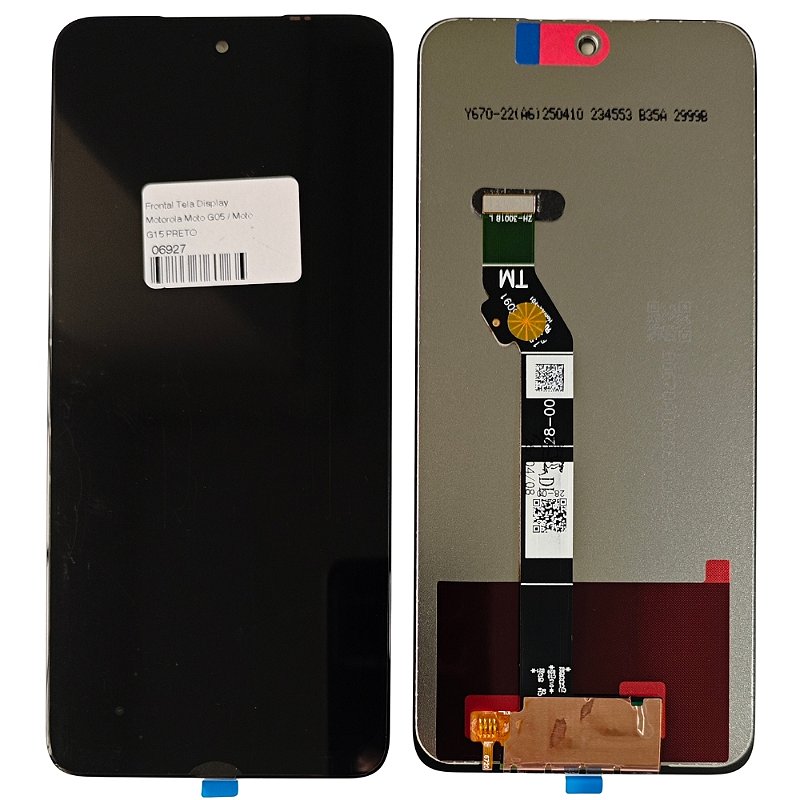 FrontalTelaDisplayMotorolaMotoG05/MotoG151Linha-X3Distribuidora-Peçaseferramentasparacelularesnoatacado.