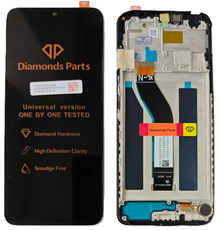 TELA REDMI 14C com aro - DIAMONDS — frontal completo com touch — imagem 1