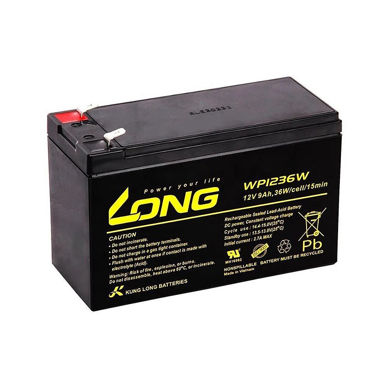 Bateria estacionaria Kung Long WP1236W (12V / 9AH) - BNPower