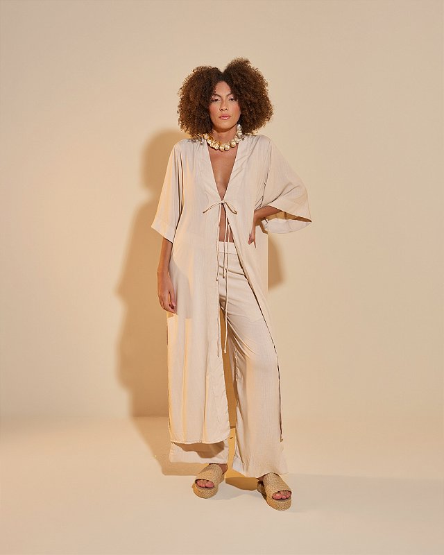 Maxi Blusa Gaia Areia