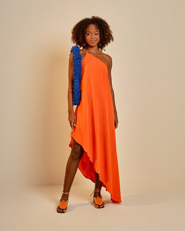 Vestido Maíra Tangerina