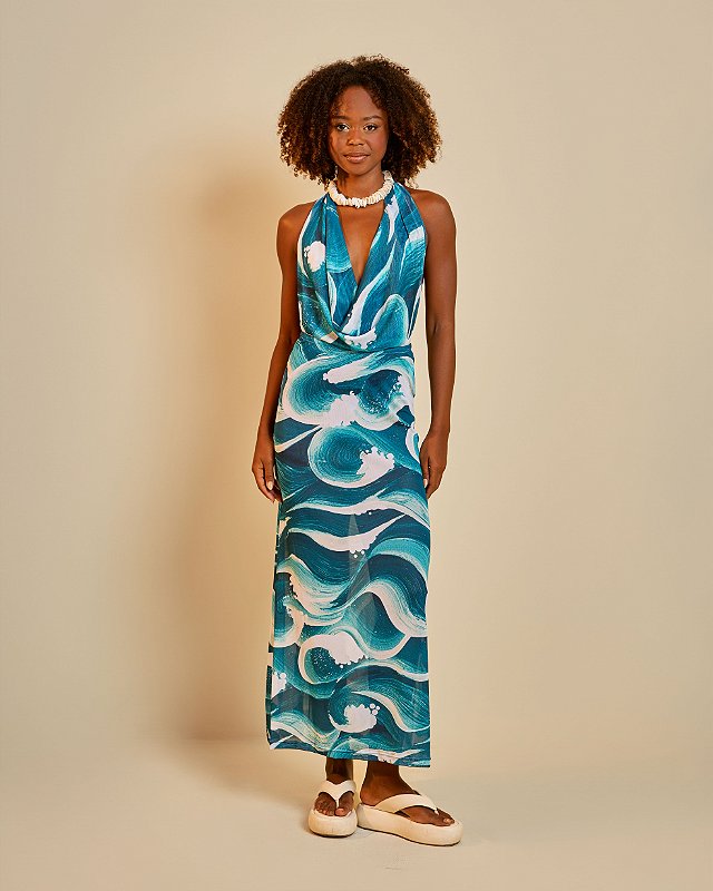 Vestido Longo Degagê Praia do Futuro