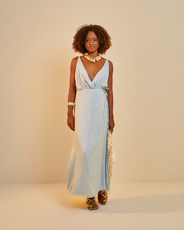 Vestido Iracema Azul Céu