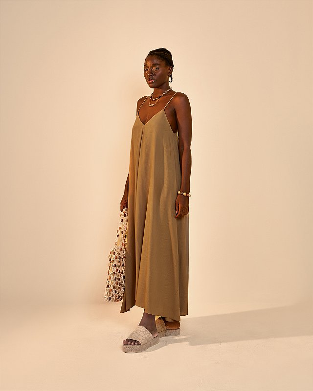 Vestido Longo Bella Eucalipto