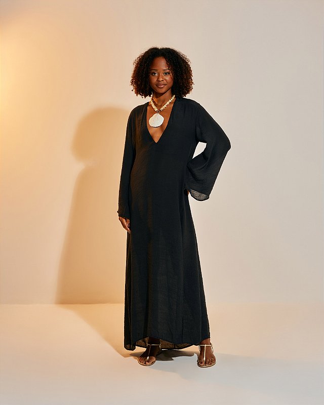 Vestido Longo Nora Preto
