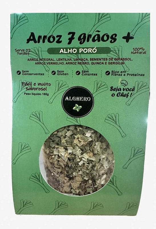 ARROZ 7 GRÃOS + ALHO PORÓ