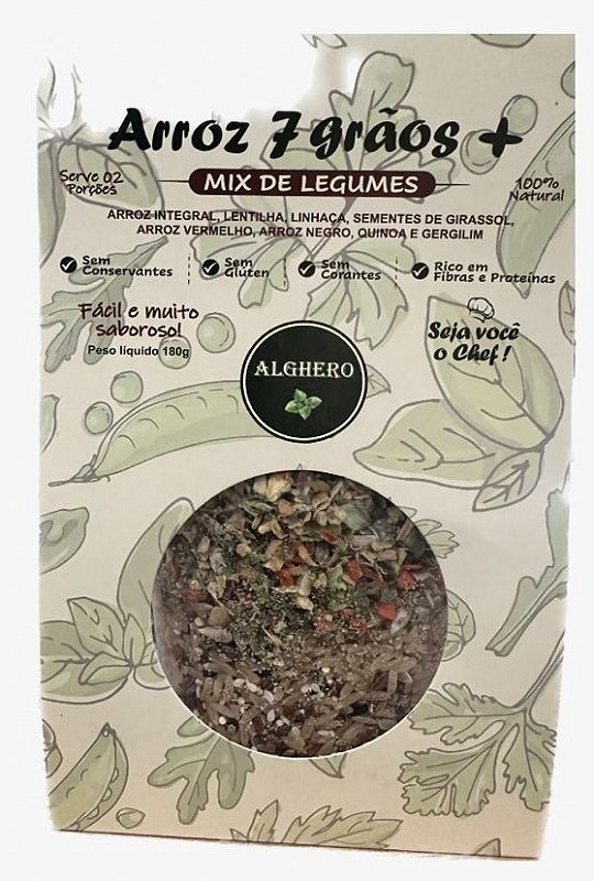 ARROZ 7 GRÃOS + MIX DE LEGUMES