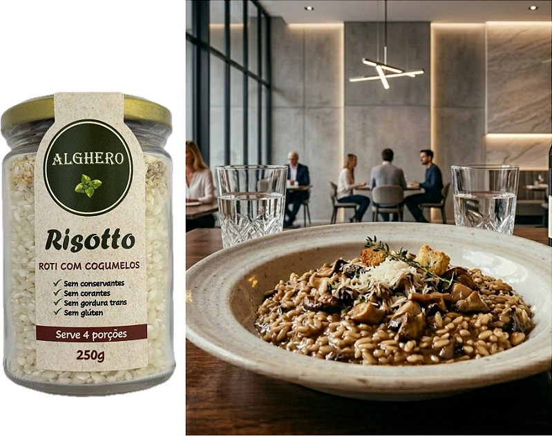 Risotto Roti com Cogumelos