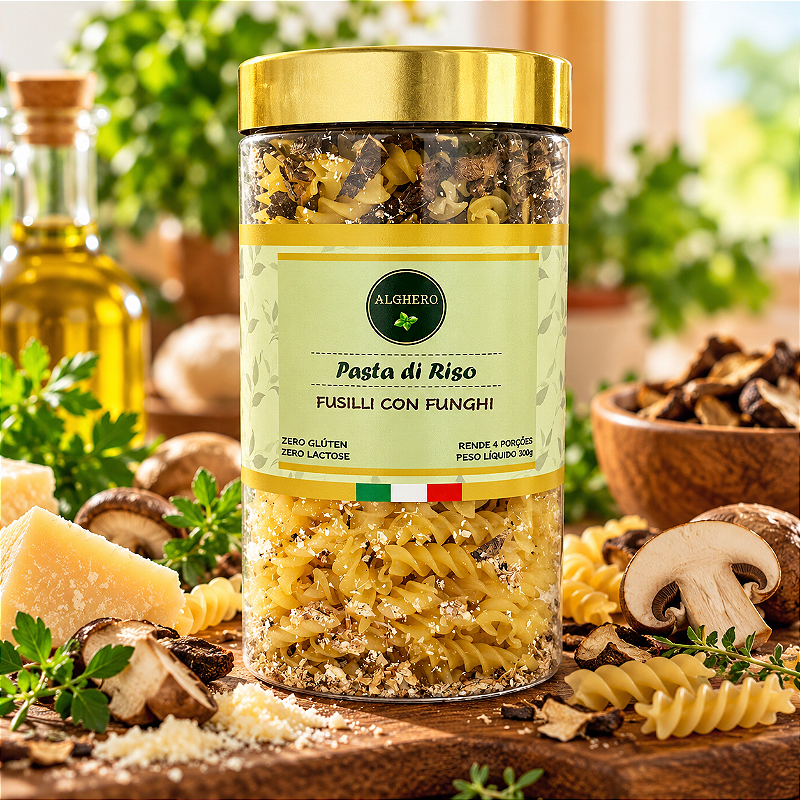 Massa Fusilli con Funghi Secchi