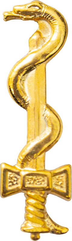 Spilla Distintivo Con Simbolo Medico - JC, Nuova