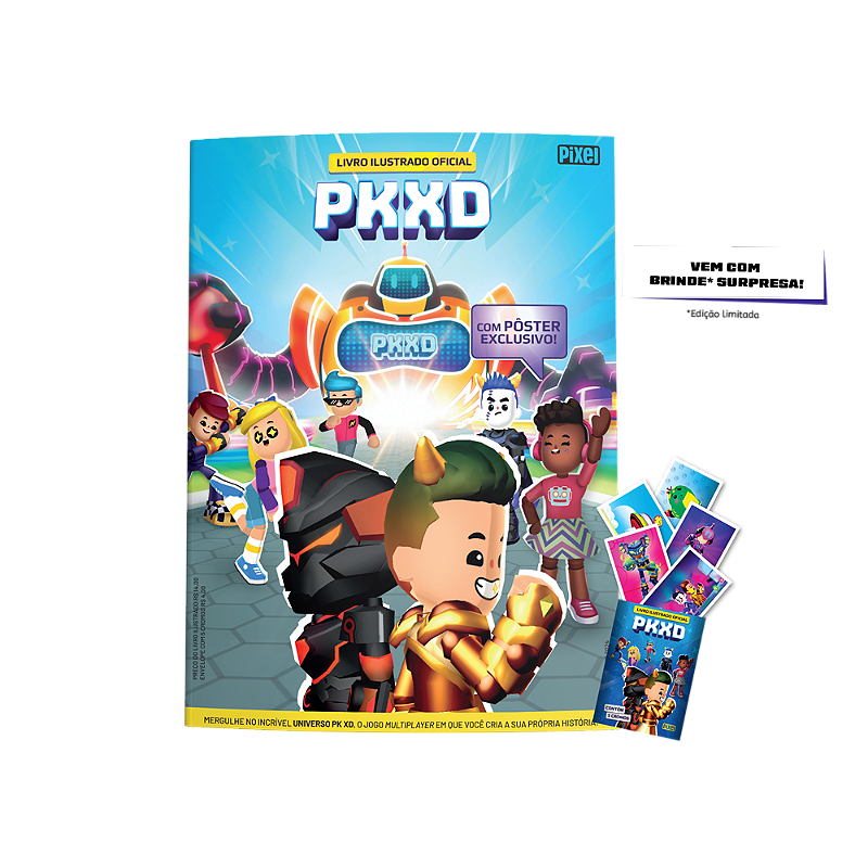 Kit Livro ilustrado oficial PK XD + 10 envelopes + Brinde - Loja