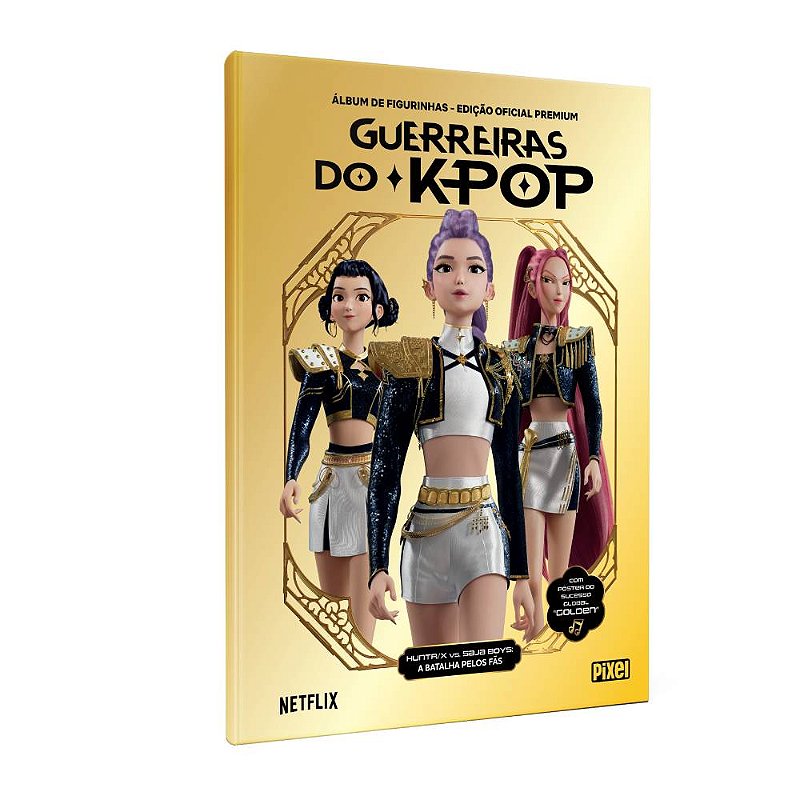 K-POP CDセット 白黒アートワーク Livro Ilustrado Oficial Guerreiras do K-Pop – Edição Premium