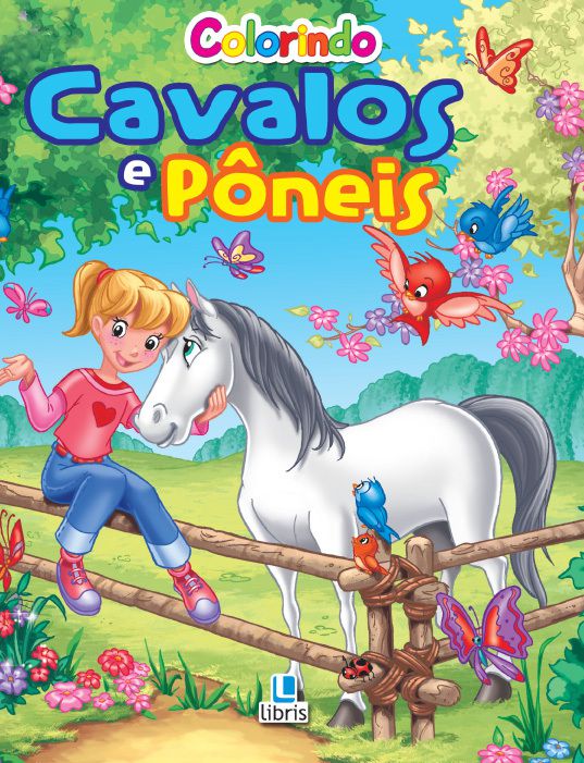 Livro para Colorir de Cavalos para Adultos 1