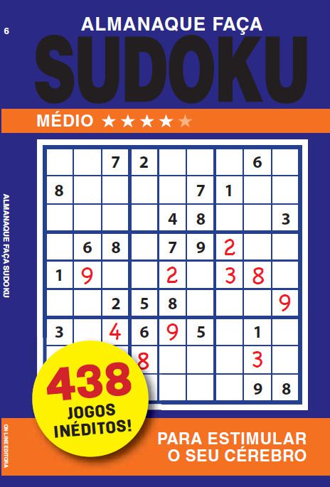 Almanaque Faça Sudoku - Nível Médio - SBS