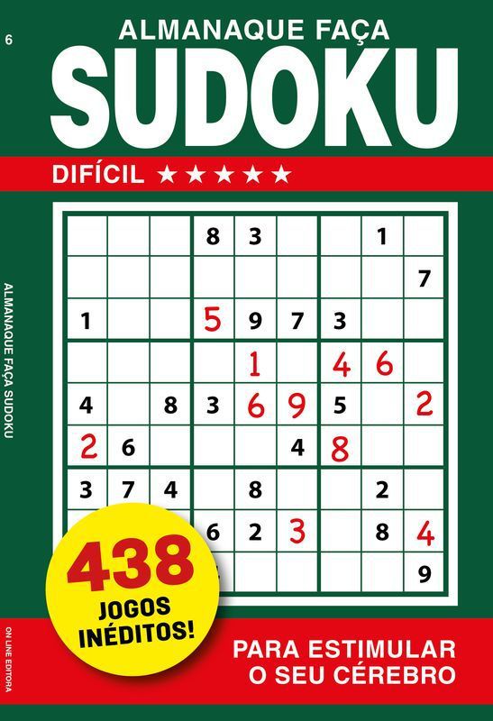 Almanaque Faça Sudoku Dificil - E-BIENAL