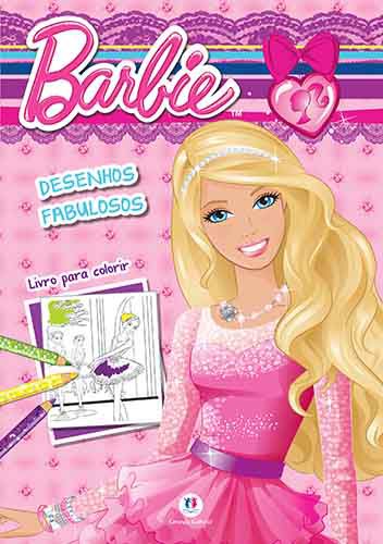 Livro infantil colorir barbie 101 primeiros desenhos em Promoção