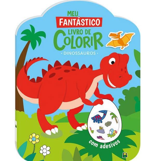 Livro Para Colorir - Dinossauros Fantásticos