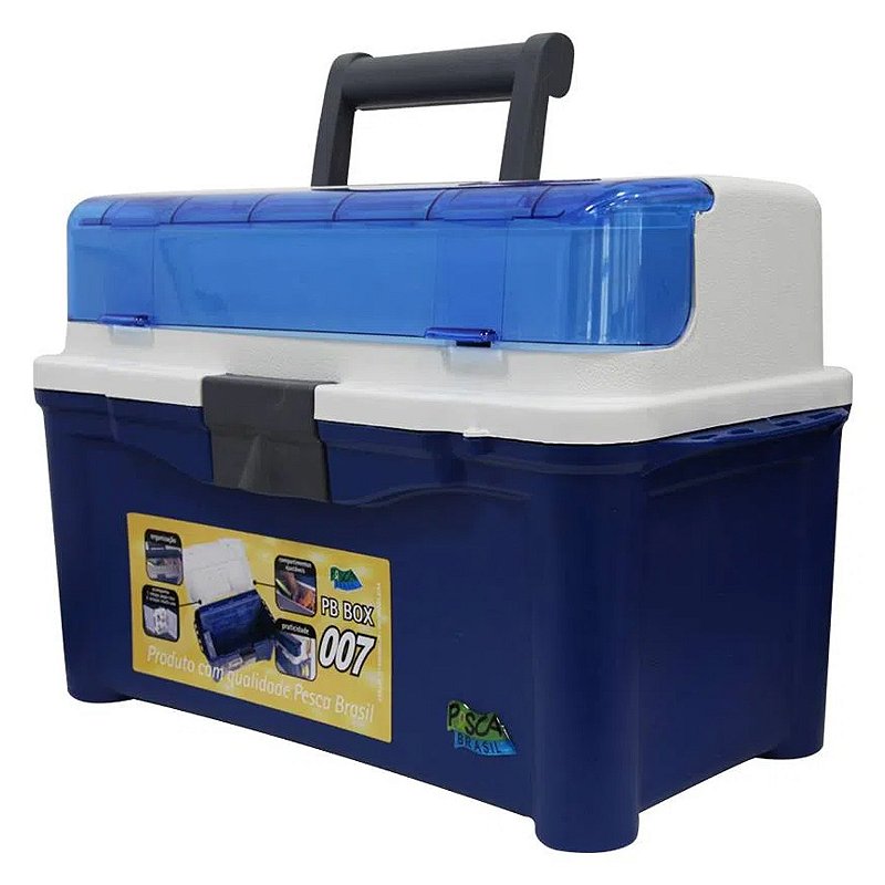 Maleta para pesca PB Box 007 da Pesca Brasil com 3 estojos e
