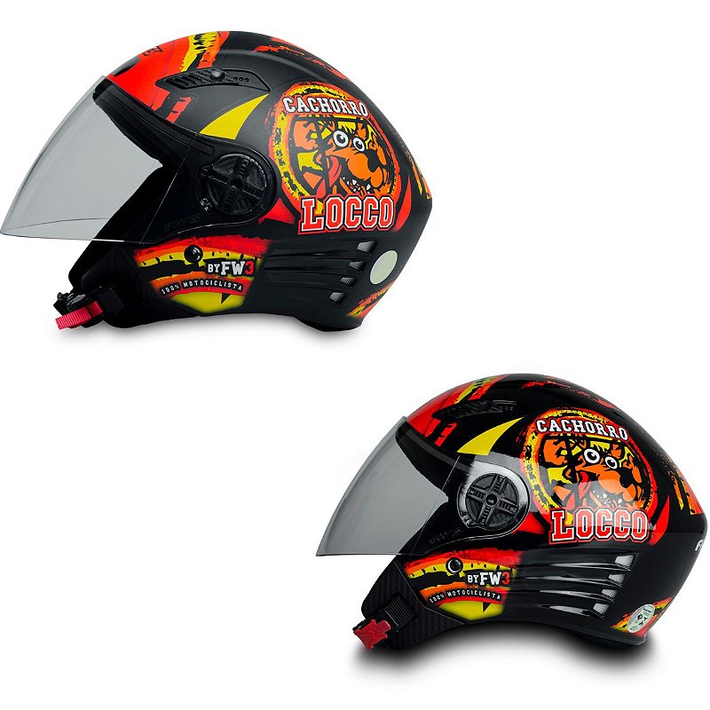 Capacete X Open Cachorro Locco - Auto Equip
