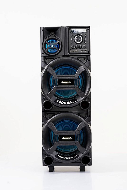 Caixa de Som Amplificada ACA 1402 Titan Black Função Karoke