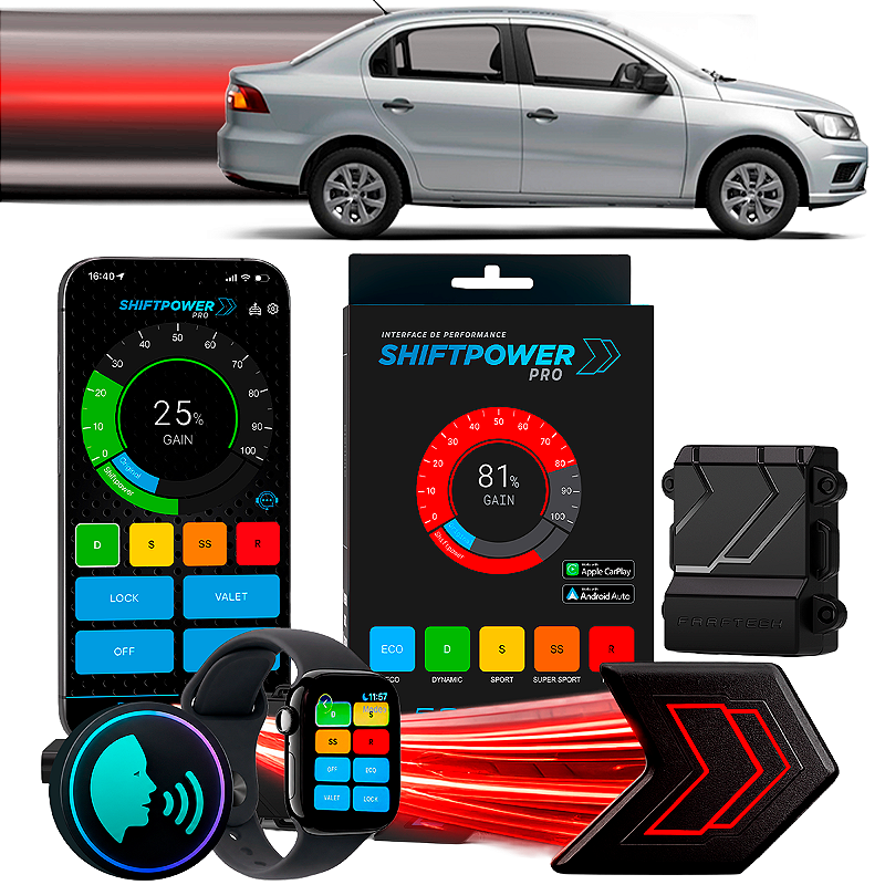 ShiftPower PRO Faaftech Chip Módulo Pedal Acelerador Eletrônico