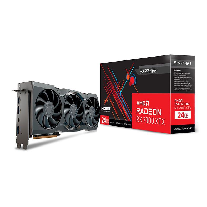 PLACA DE VIDEO SAPPHIRE RADEON RX 7900 XTX GAMING 24GB GDDR6 PLACA DE VIDEO SAPPHIRE RADEON RX 7900 XTX GAMING 24GB GDDR6