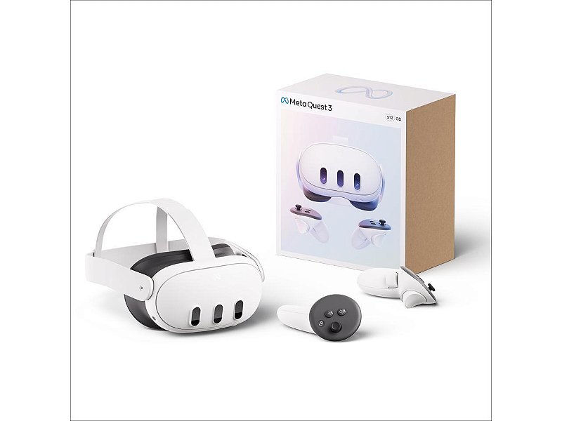 OCULOS DE REALIDADE VIRTUAL (VR) META QUEST 3 512GB WHITE - Full Info