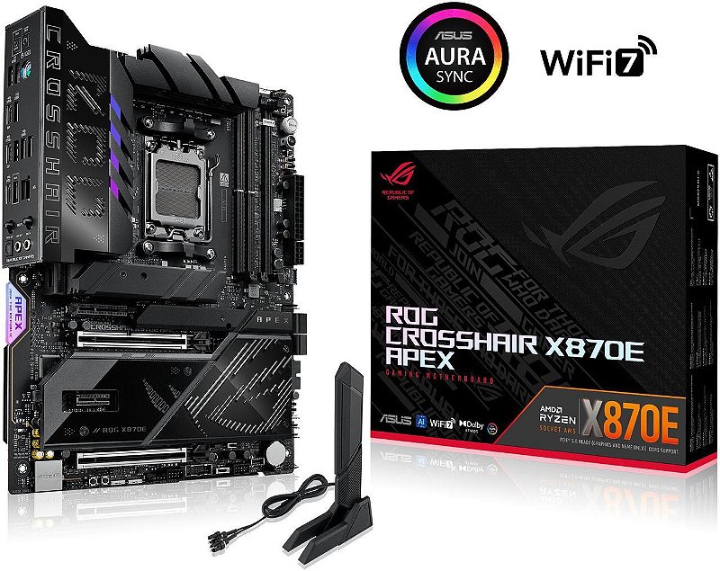 PLACA MAE ASUS ROG CROSSHAIR X870E APEX PCI-E 5.0 DDR5 USB4 M.2