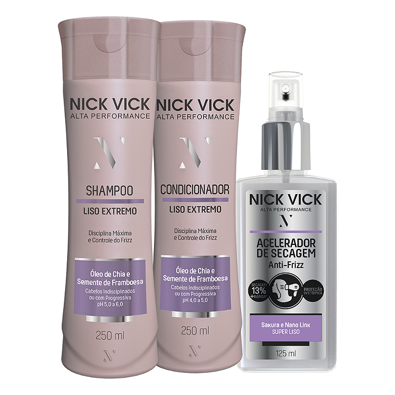 Kit Liso Extremo Nick Vick Alta Performance - NV Beauty Shop