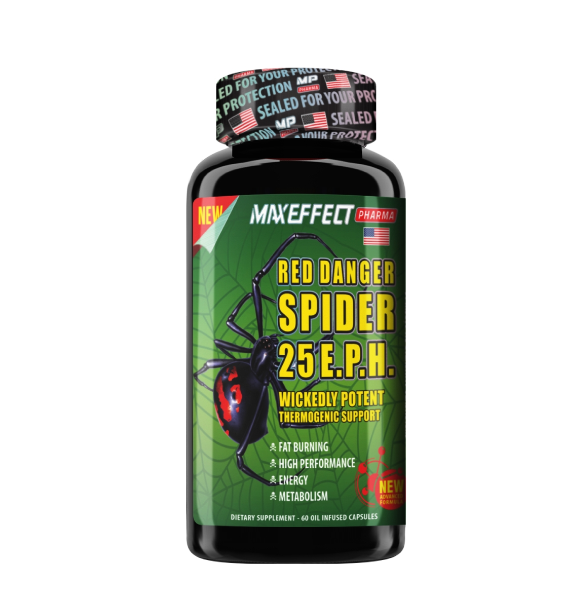 Red Danger Spider 60 Caps - Maxeffect Pharma - Armazém Pura Saúde
