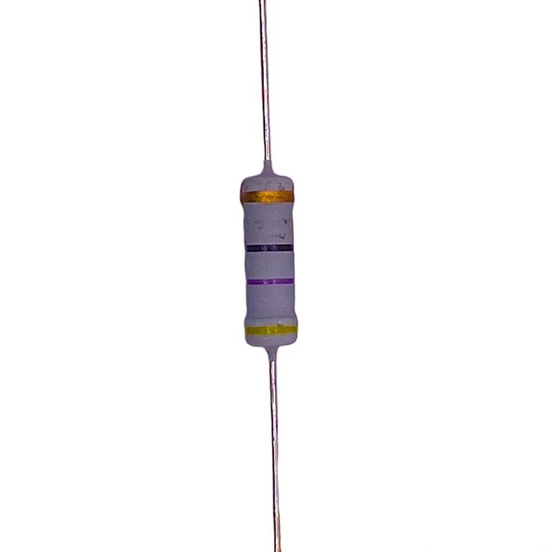 10 Resistori Welwyn FA89 47 Ohm 3W 5% - Through Hole - NOS