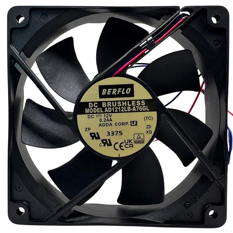 VENTILADOR COOLER DC BRUSHLESS ADDA AD1212LB-A76GL 12V 0.24A