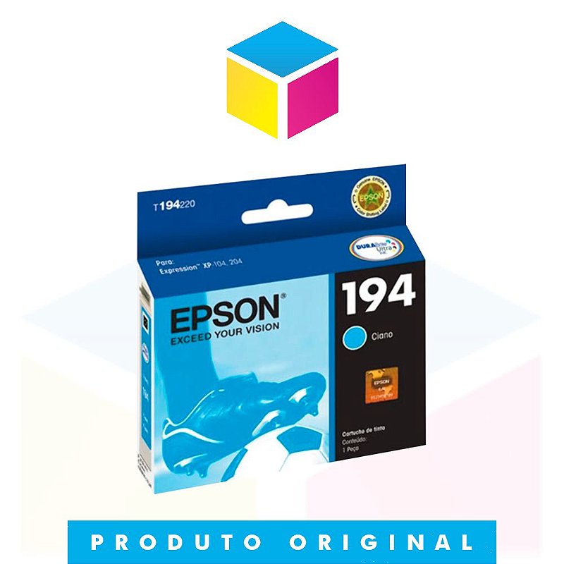 Cartucho De Tinta Epson Original 194 T 194220 T 194 Ciano Ths Distribuidora 2198