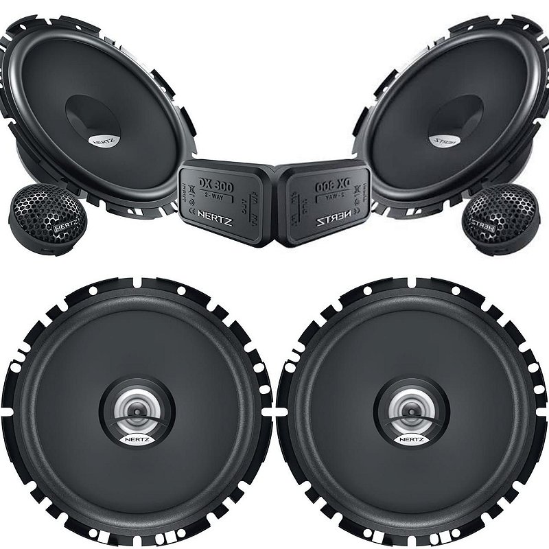 Kit Falante Hertz 2 vias Dsk170 Portas Dianteiras 6 Polegadas +