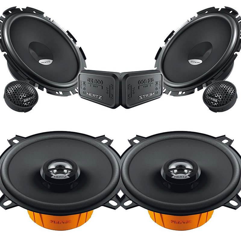 Kit Falante Hertz 2 vias Dsk170 Portas Dianteiras 6 Polegadas +