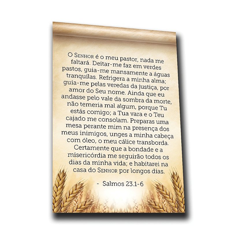 Folheto Salmo 23 – 500 unidades - Novo Israel - Matérias evangélicos