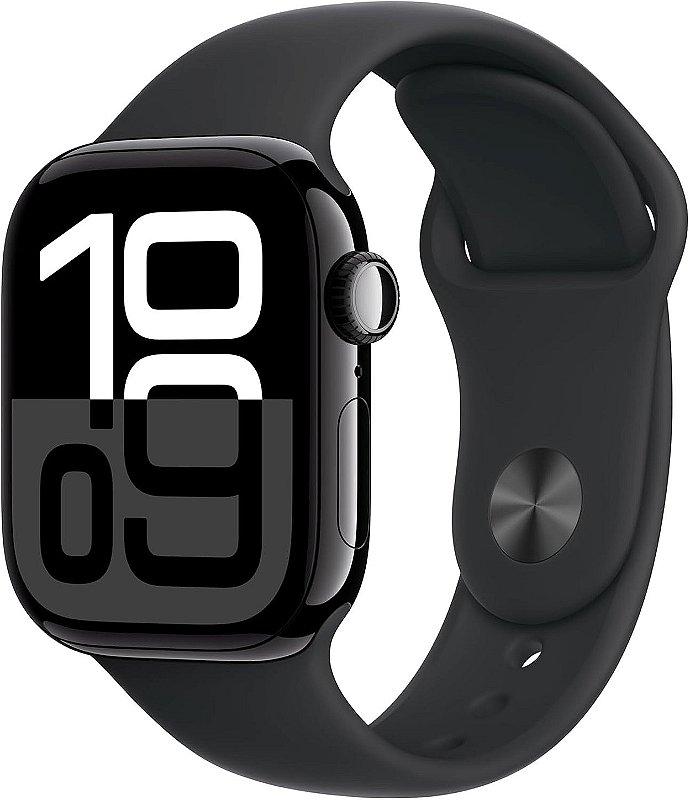 Apple Watch S10 42mm Preto Brilhante – GPS Original Apple Espaço