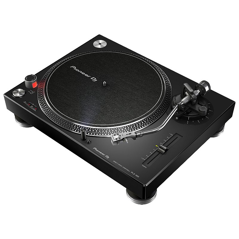 Toca Discos Pioneer PLX 500 Black Direct Drive - Equipamentos para
