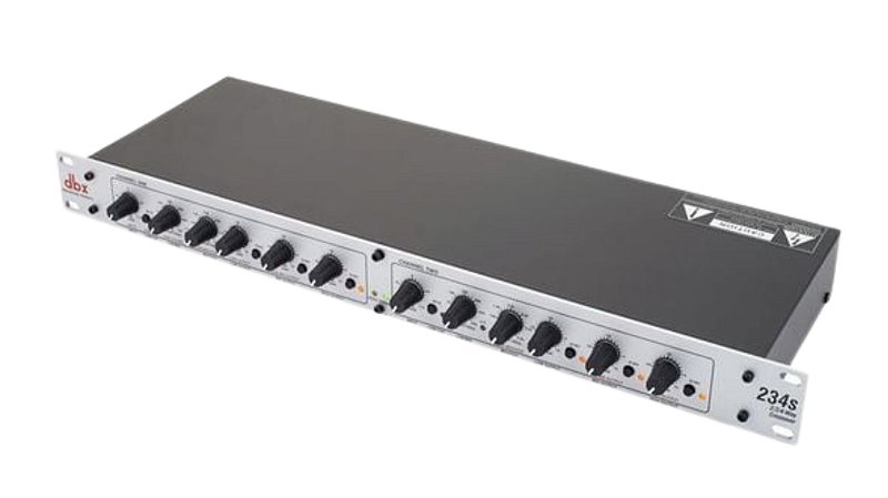 Crossover de Canal Duplo DBX 234S com Interruptor de Alcance x10