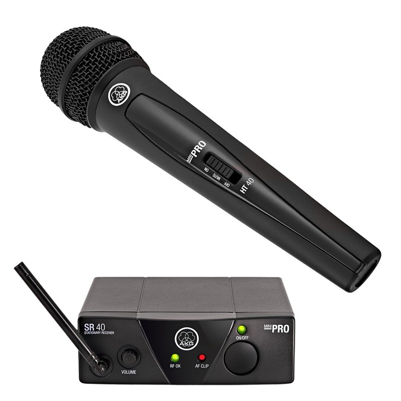 Microfone AKG WMS40 Mini Vocal Profissional Com Set Sistema Sem
