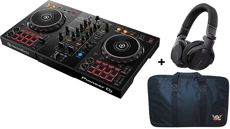Pioneer DJ DDJ-400 ヘッドフォン付き KIT DJ Controlador Pioneer DDJ 400 + Fone Pioneer HDJ CUE-1 + BAG