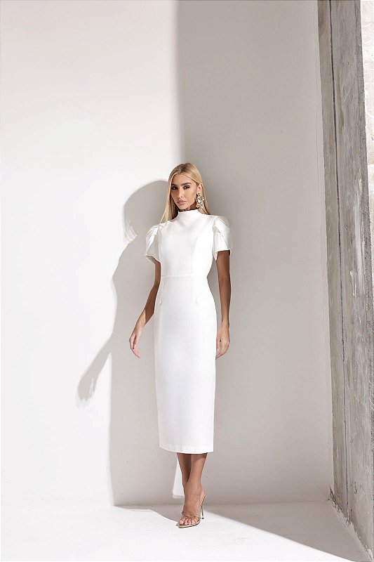 Vestido Midi Alfaiataria Varsóvia
