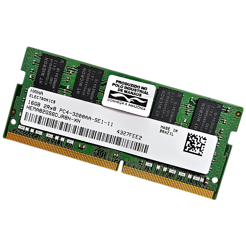 Memória RAM Hana 16Gb DDR4 3200MHz Para Notebook Verde - Loja