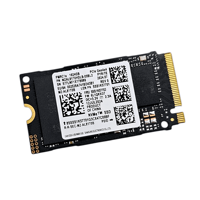 サムスン　m.2 SSD 2242 1TB SSD NVMe M.2 2242 1TB Samsung PCIe Gen 4X4 MZ-AL81T0B Preto - Loja